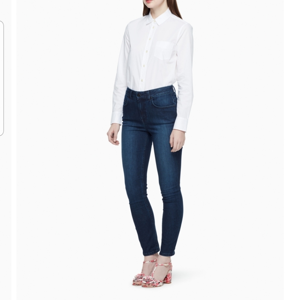 NEW!! KATE SPADE High Waisted Denim Broome Street Sz 26 NWT - Picture 2 of 6